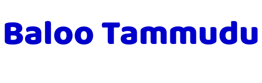 Baloo Tammudu police de caractère